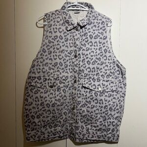 Vintage Lavender Denim Vest